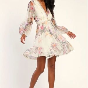 NWT Lulu’s Sweetness Season Floral Dress
